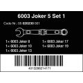 Wera 6003 Joker Kombine Anahtar 5li Set 05020230001