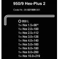 Wera 950/9 HexPlus Krom Alyan Seti 05021909001